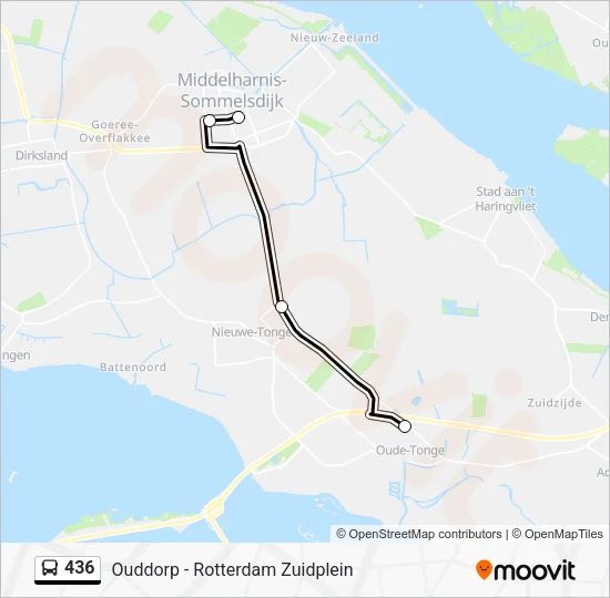 436 Bus Line Map