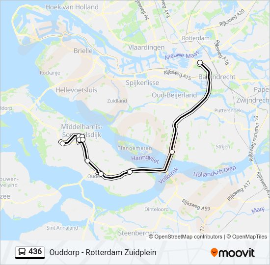 436 Bus Line Map