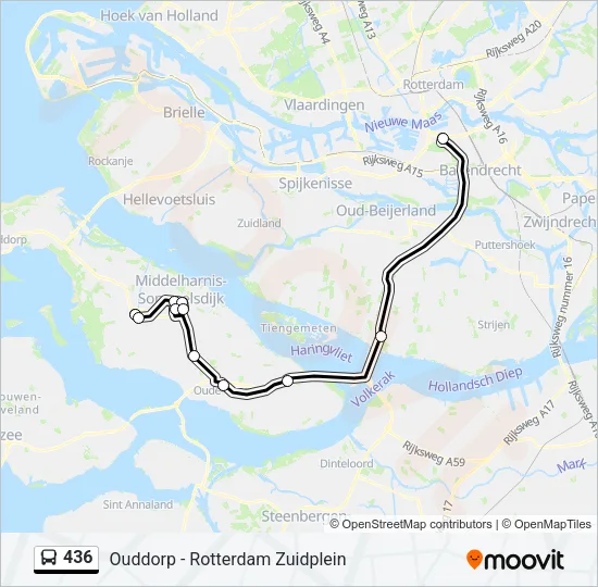 436 Bus Line Map