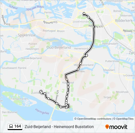 164 Bus Line Map