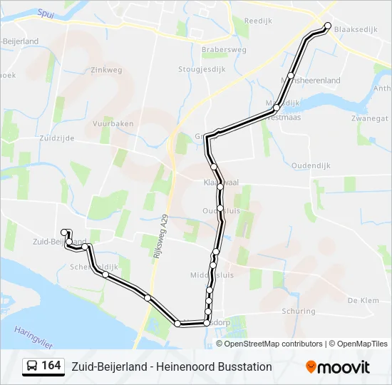 164 Bus Line Map