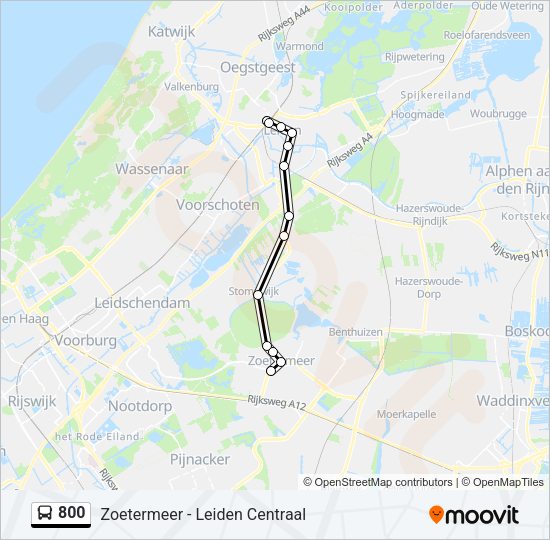 800 Bus Line Map
