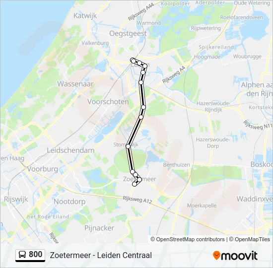 800 Bus Line Map