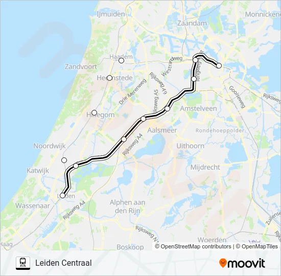 STOPBUS I.P.V. TREIN Train Line Map