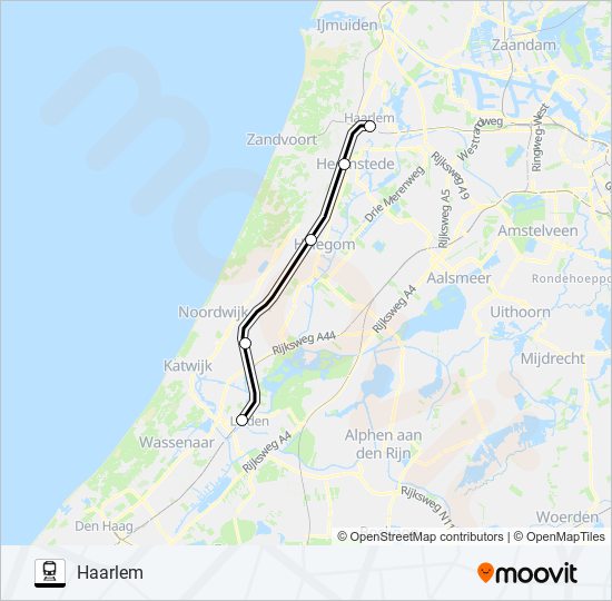 STOPBUS I.P.V. TREIN train Line Map