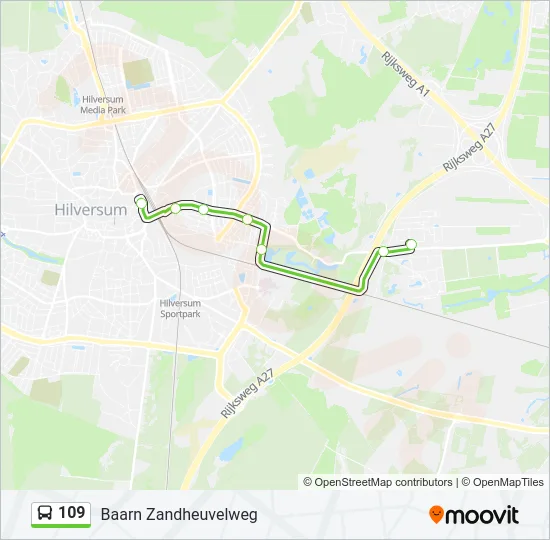 109 Bus Line Map