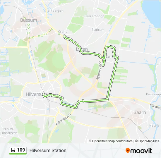 109 Bus Line Map