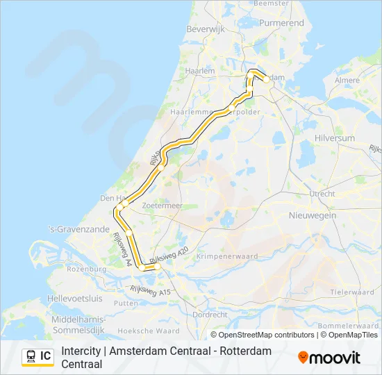 IC Train Line Map