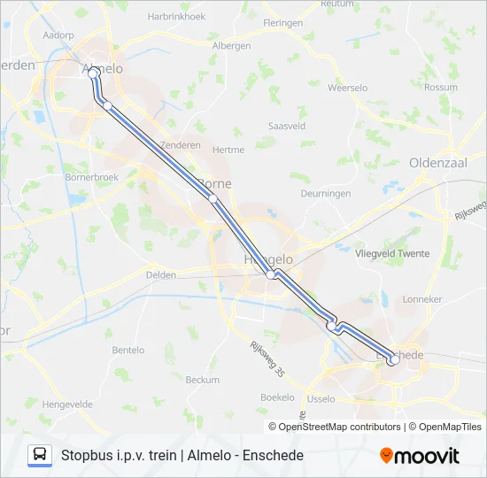 STOPBUS I.P.V. TREIN Bus Line Map