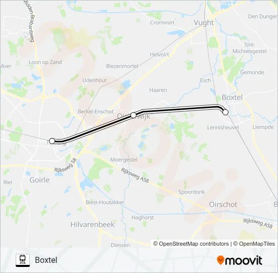 STOPBUS I.P.V. TREIN Train Line Map