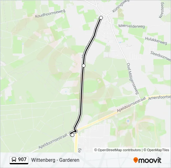 907 Bus Line Map