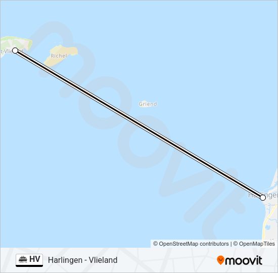 HV Ferry Line Map