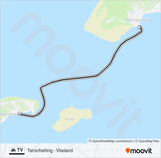 TV Ferry Line Map