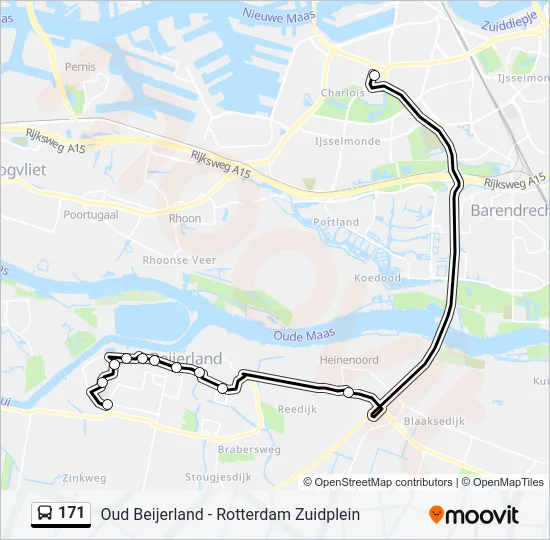171 Bus Line Map