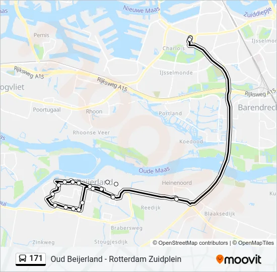 171 Bus Line Map