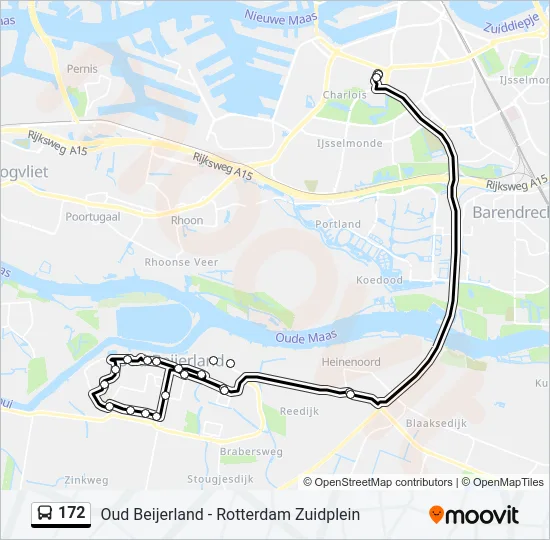 172 Bus Line Map