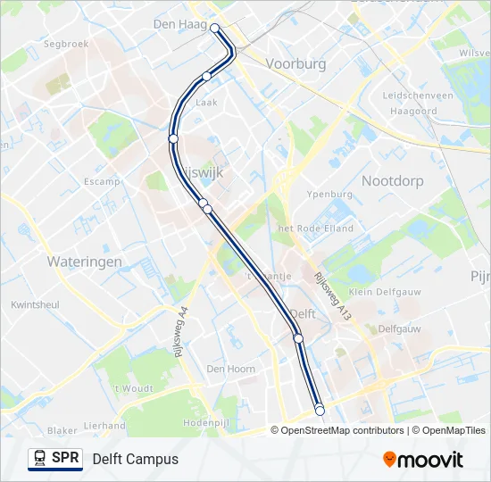 SPR Train Line Map