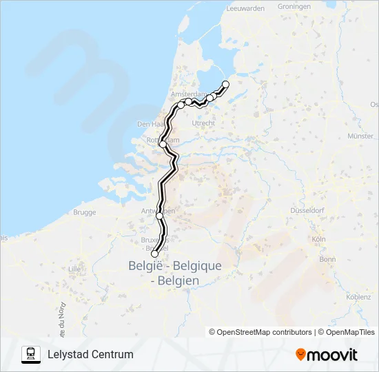INT. TREIN  Line Map