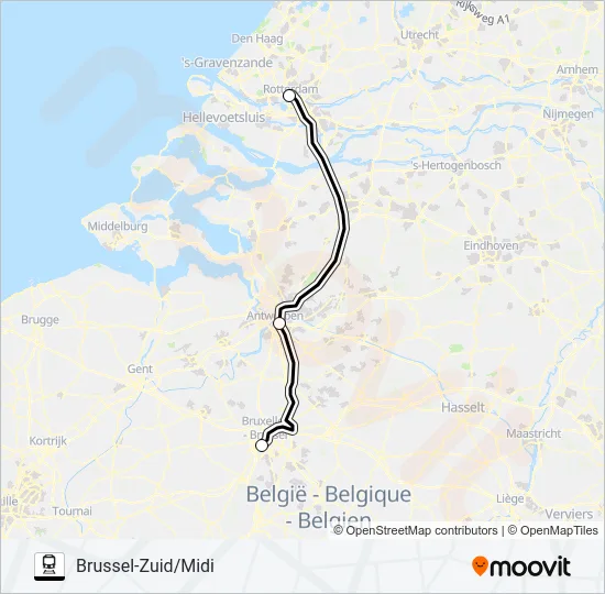 INT. TREIN  Line Map