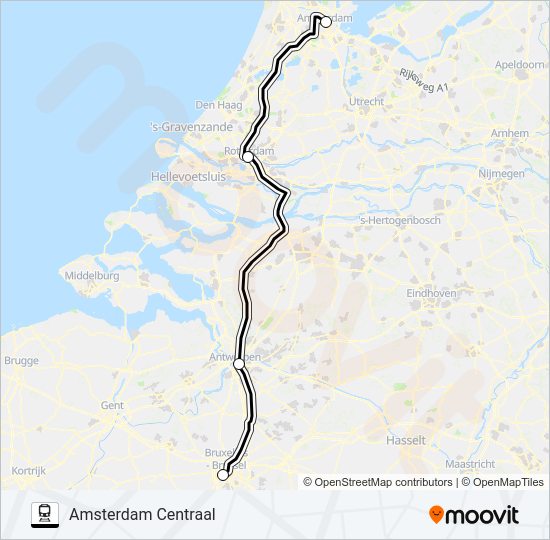 INT. TREIN  Line Map