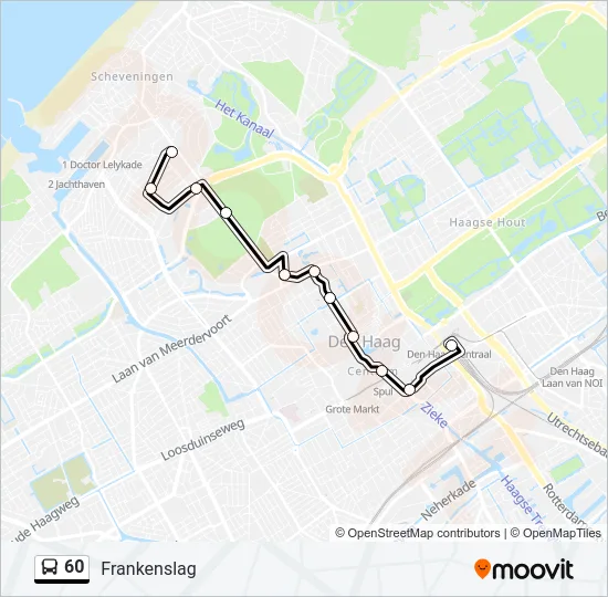 60 Bus Line Map