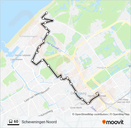 60 Bus Line Map
