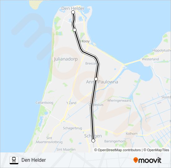 STOPBUS I.P.V. TREIN Train Line Map