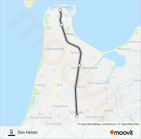 STOPBUS I.P.V. TREIN Train Line Map