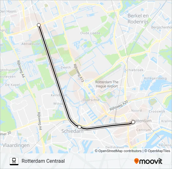 STOPBUS I.P.V. TREIN Train Line Map