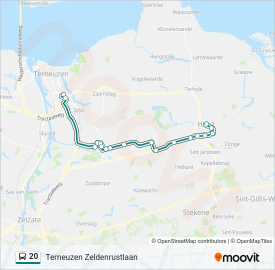 20 Bus Line Map