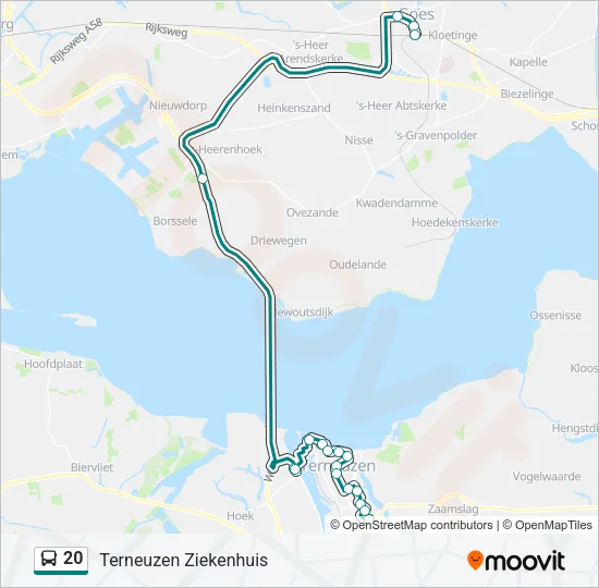 20 Bus Line Map
