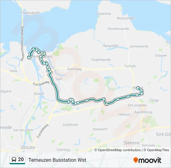 20 Bus Line Map