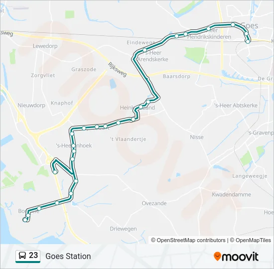 23 Bus Line Map