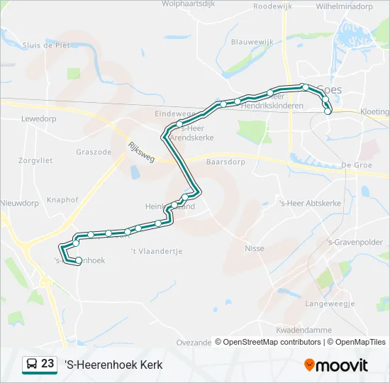 23 Bus Line Map