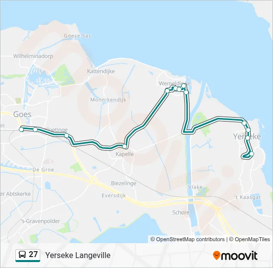 27 Bus Line Map