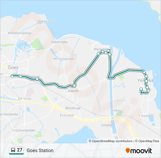 27 Bus Line Map