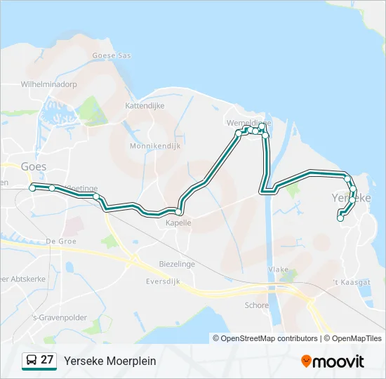 27 Bus Line Map