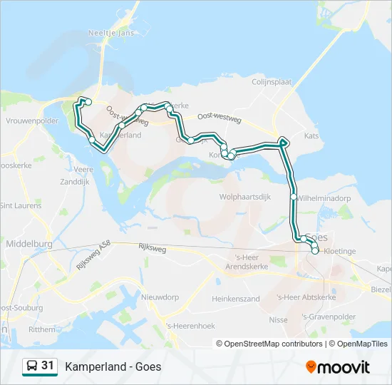31 Bus Line Map