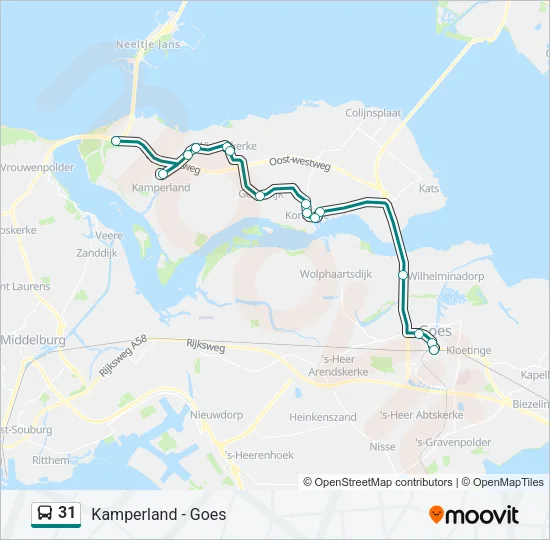 31 Bus Line Map