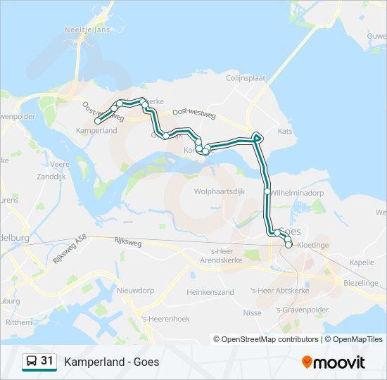 31 Bus Line Map