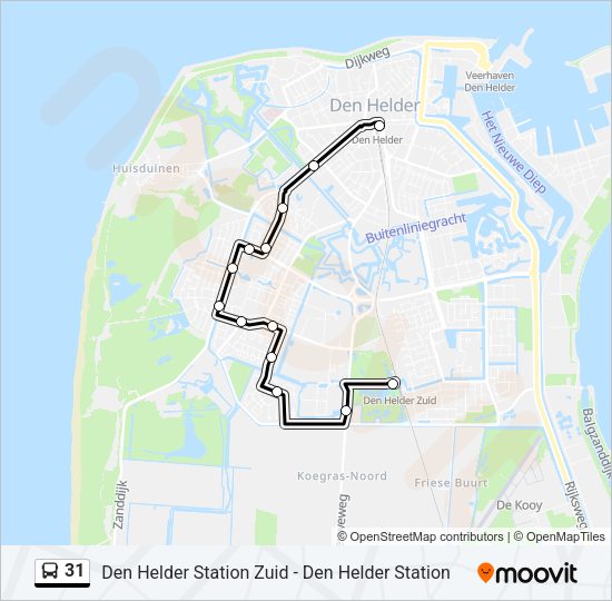 31 Bus Line Map