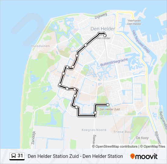 31 Bus Line Map