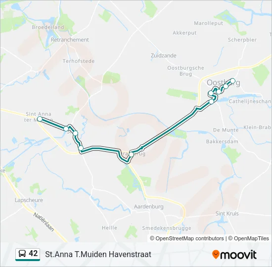 42 Bus Line Map