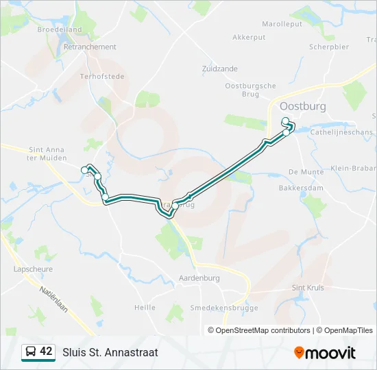 42 Bus Line Map