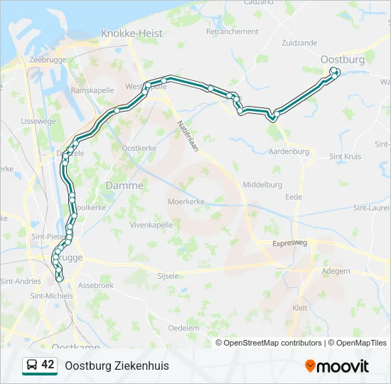 42 Bus Line Map