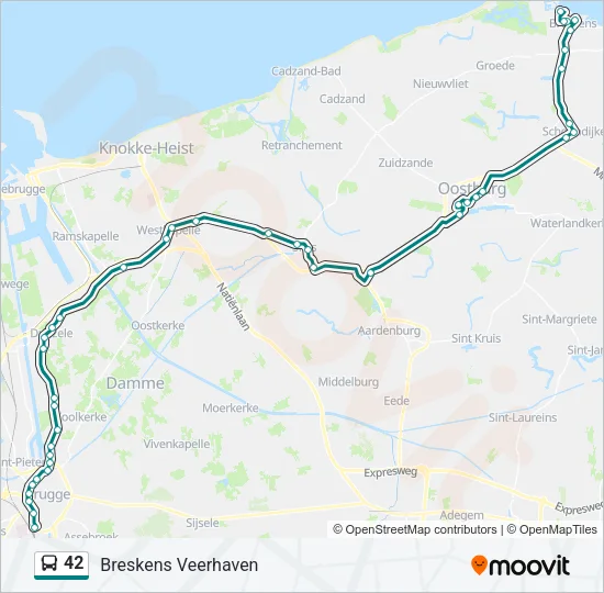42 Bus Line Map