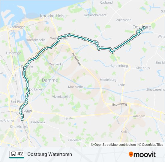 42 Bus Line Map