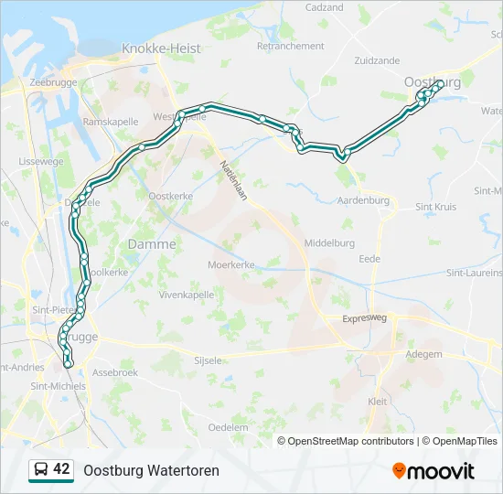 42 Bus Line Map