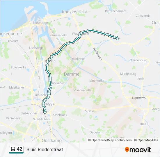 42 Bus Line Map
