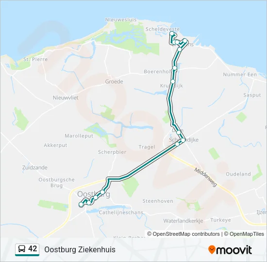 42 Bus Line Map